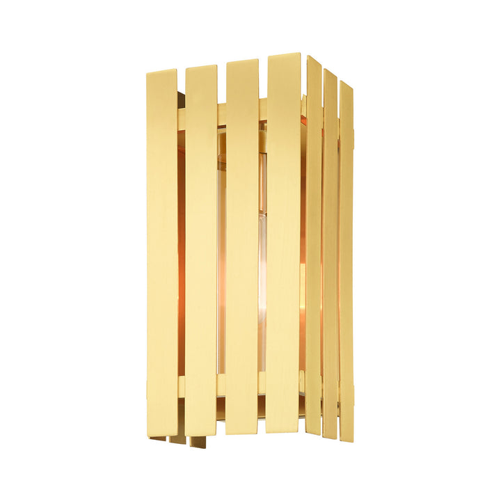 Livex Lighting 20752-12  Greenwich Outdoor Satin Brass