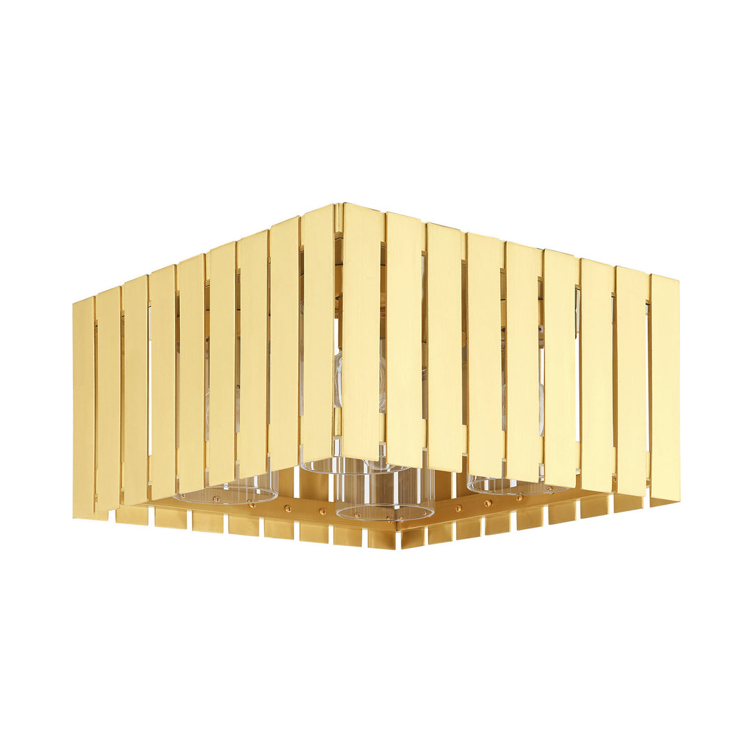 Livex Lighting 20754-12  Greenwich Outdoor Satin Brass