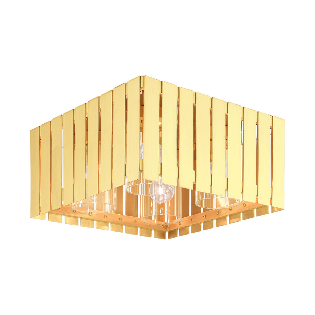 Livex Lighting 20754-12  Greenwich Outdoor Satin Brass