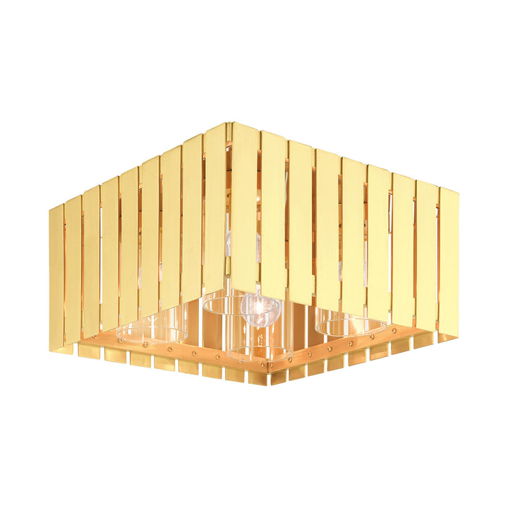 Livex Lighting 20754-12  Greenwich Outdoor Satin Brass