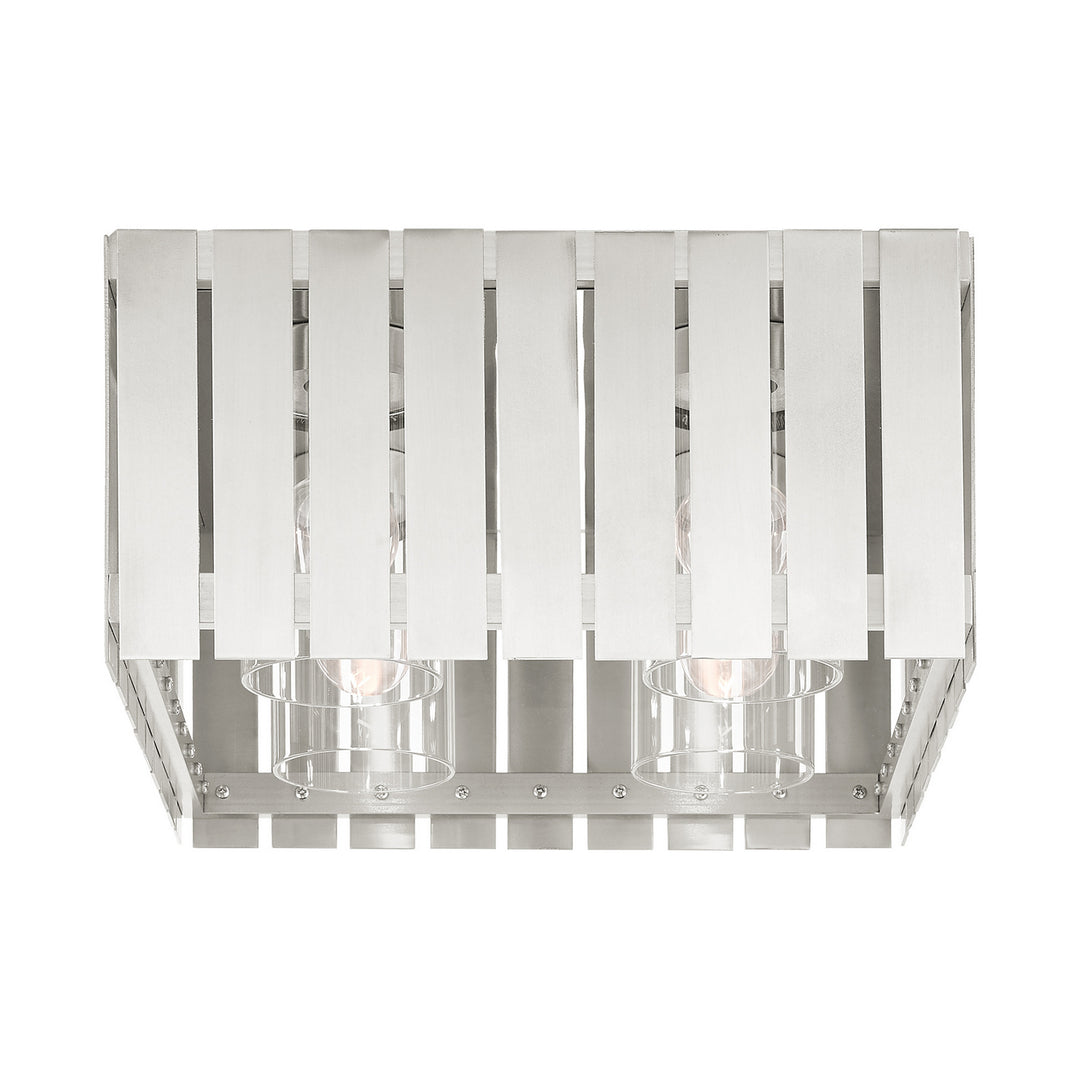 Livex Lighting 20754-91  Greenwich Outdoor Brushed Nickel