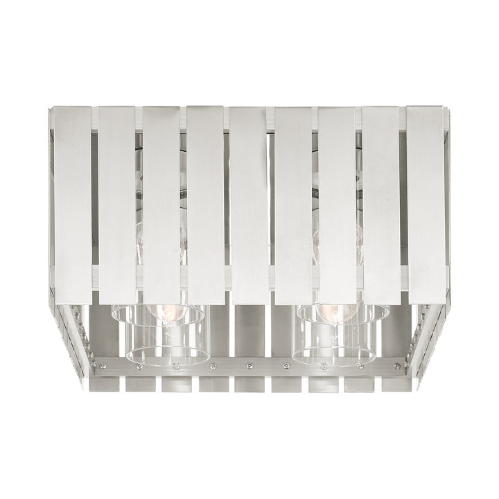 Livex Lighting 20754-91  Greenwich Outdoor Brushed Nickel