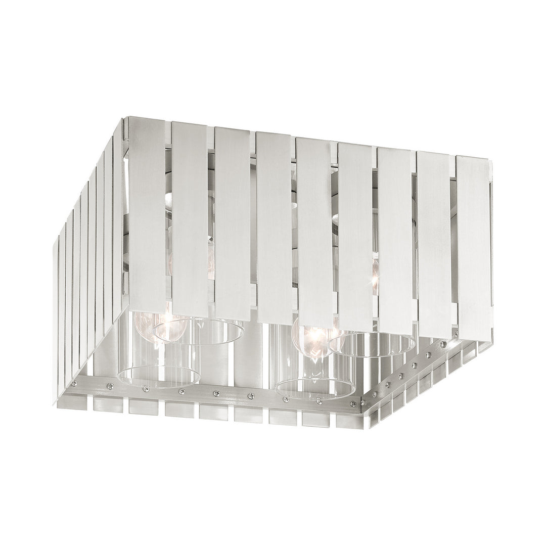 Livex Lighting 20754-91  Greenwich Outdoor Brushed Nickel