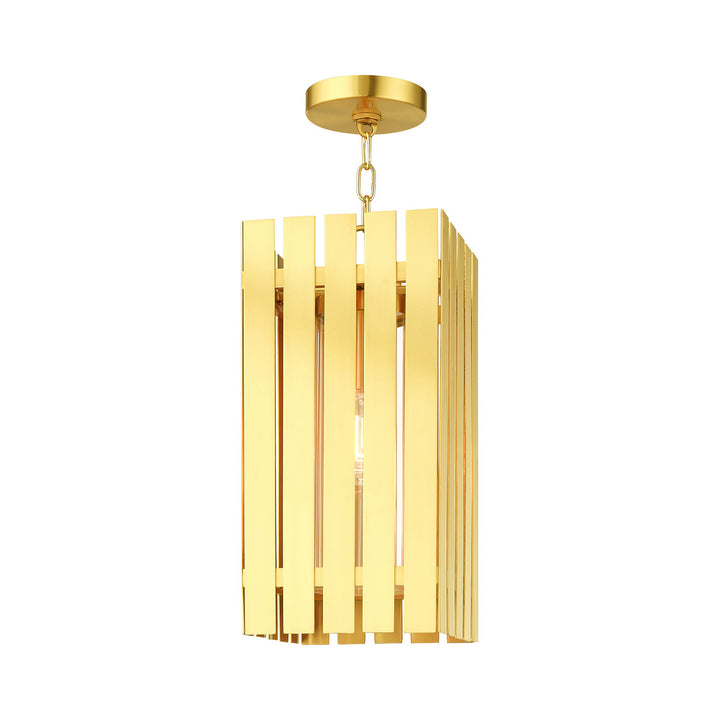 Livex Lighting 20757-12  Greenwich Outdoor Satin Brass