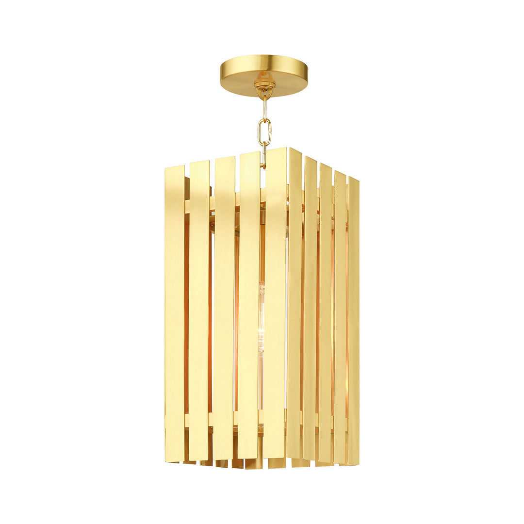 Livex Lighting 20757-12  Greenwich Outdoor Satin Brass