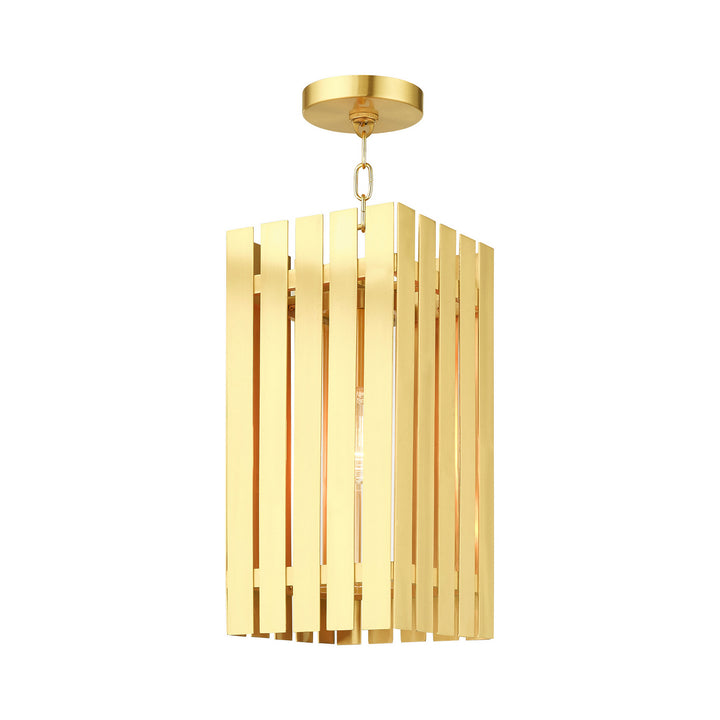 Livex Lighting 20757-12  Greenwich Outdoor Satin Brass