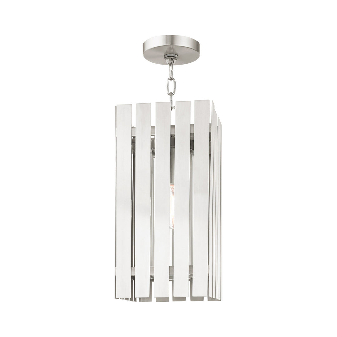 Livex Lighting 20757-91  Greenwich Outdoor Brushed Nickel