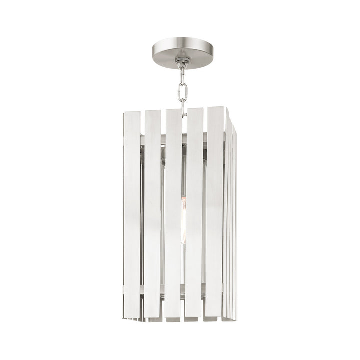 Livex Lighting 20757-91  Greenwich Outdoor Brushed Nickel
