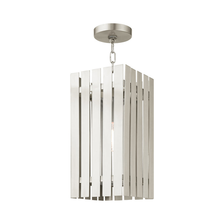 Livex Lighting 20757-91  Greenwich Outdoor Brushed Nickel