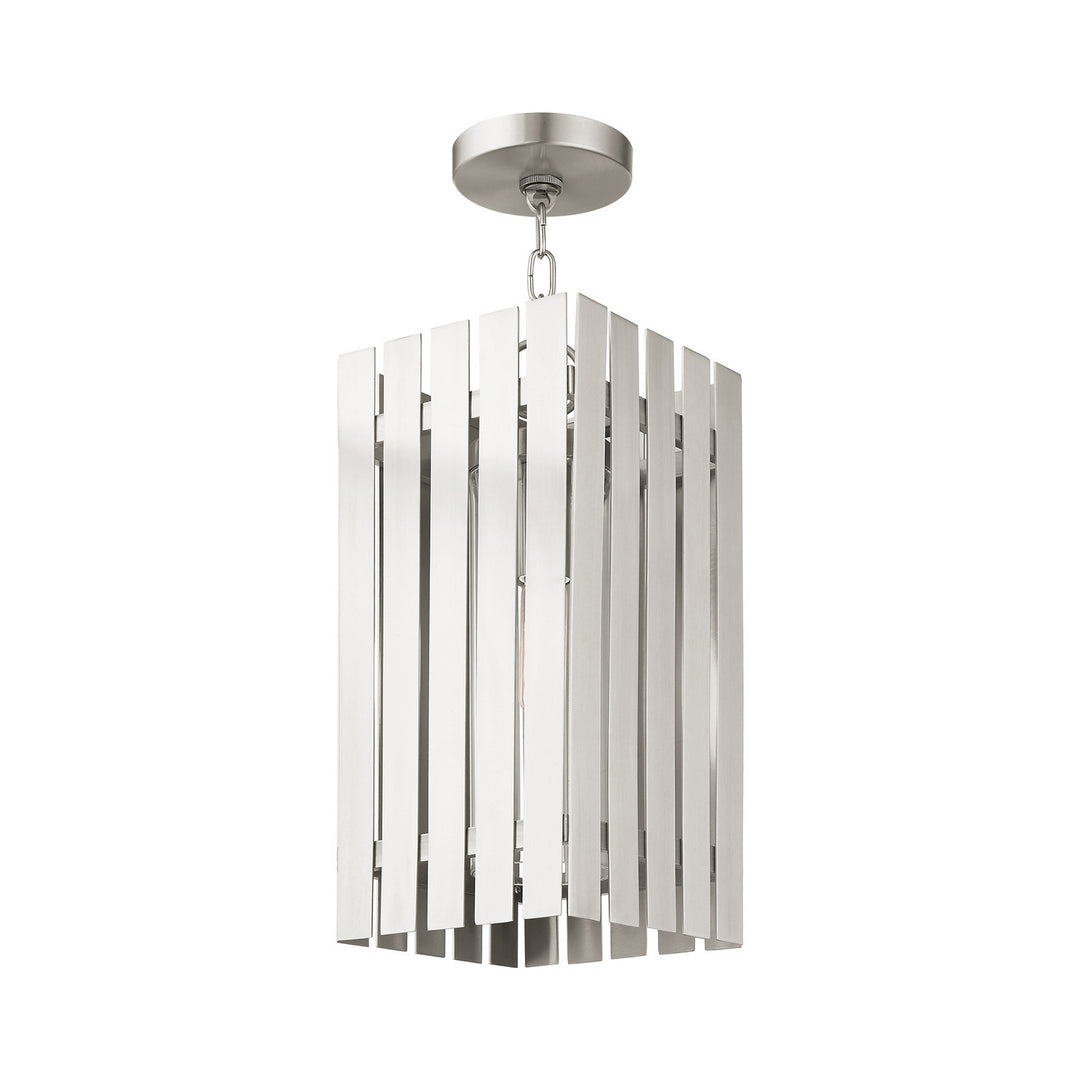 Livex Lighting 20757-91  Greenwich Outdoor Brushed Nickel