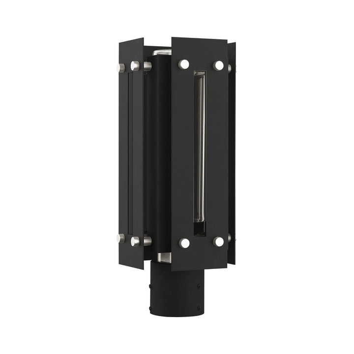 Livex Lighting 21774-04 Modern Utrecht Outdoor Black W/ Brushed Nickels