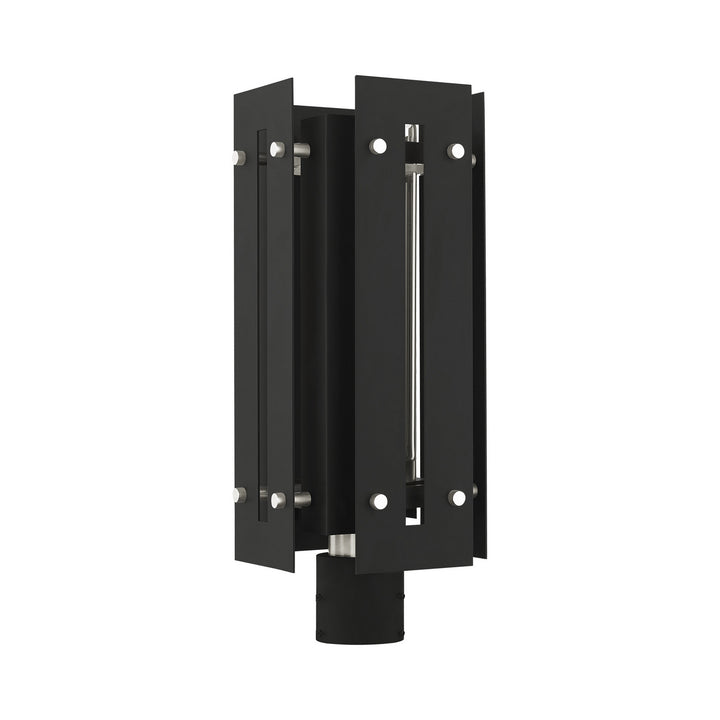 Livex Lighting 21776-04  Utrecht Outdoor Black W/ Brushed Nickels