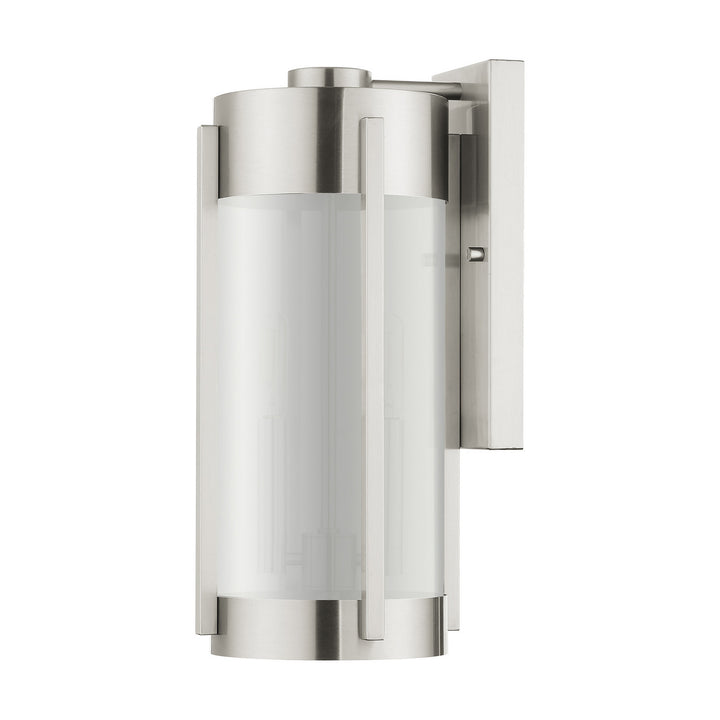 Livex Lighting 22382-91 Modern Sheridan Outdoor Brushed Nickel