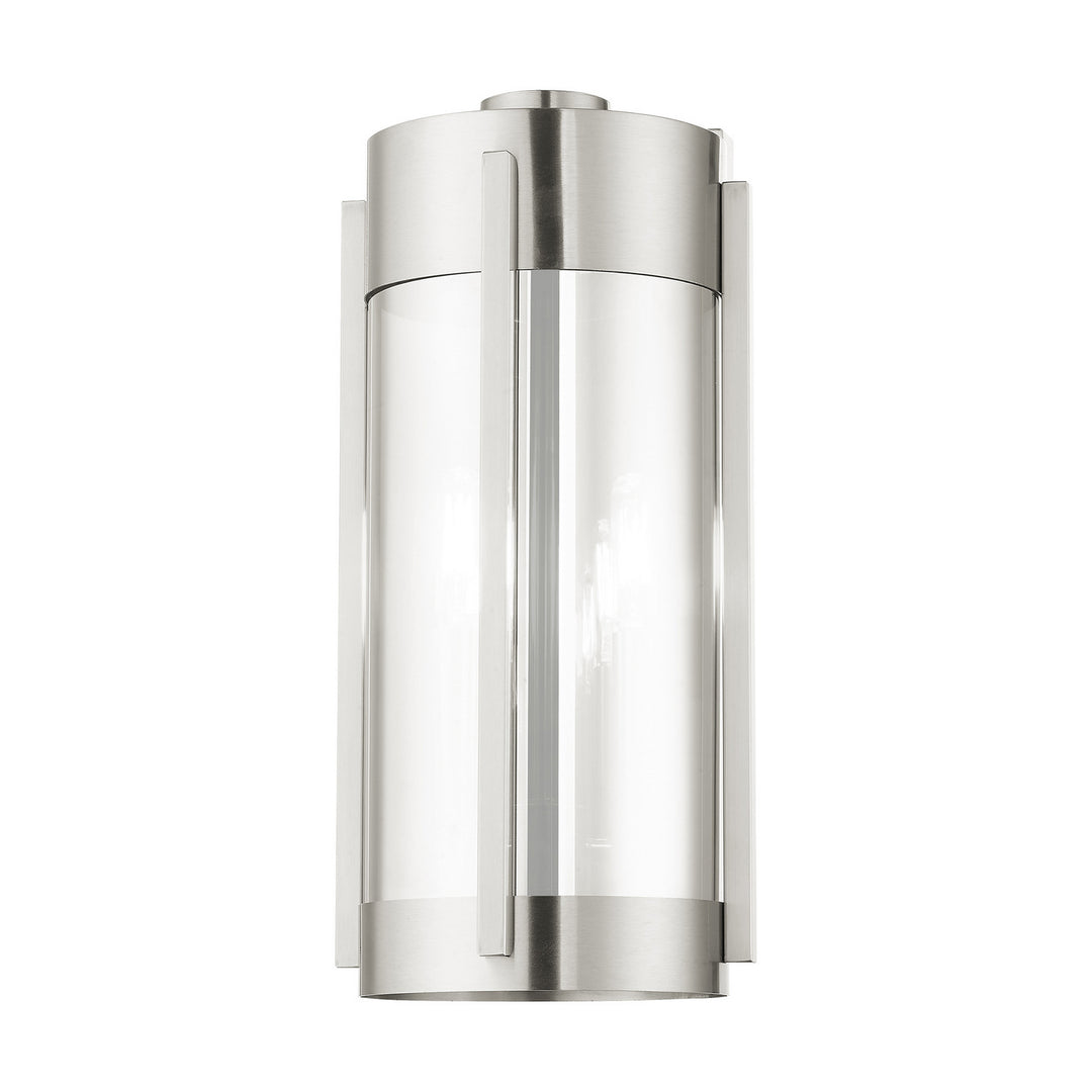 Livex Lighting 22382-91 Modern Sheridan Outdoor Brushed Nickel