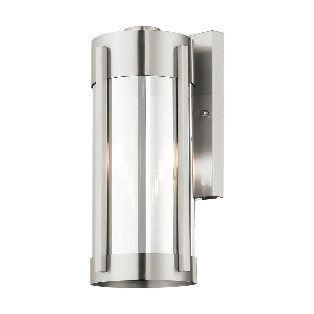 Livex Lighting 22382-91 Modern Sheridan Outdoor Brushed Nickel