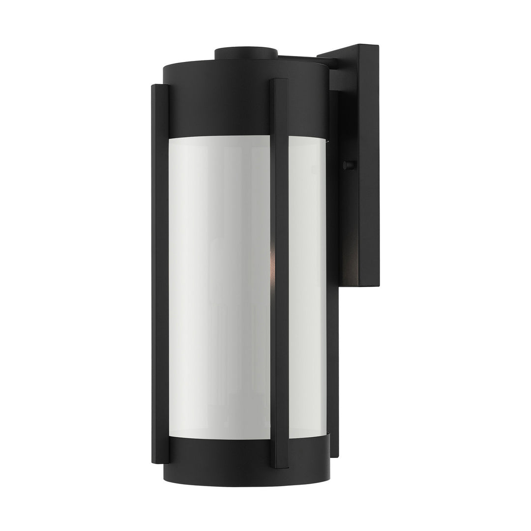 Livex Lighting 22383-04 Modern Sheridan Outdoor Black W/ Brushed Nickels
