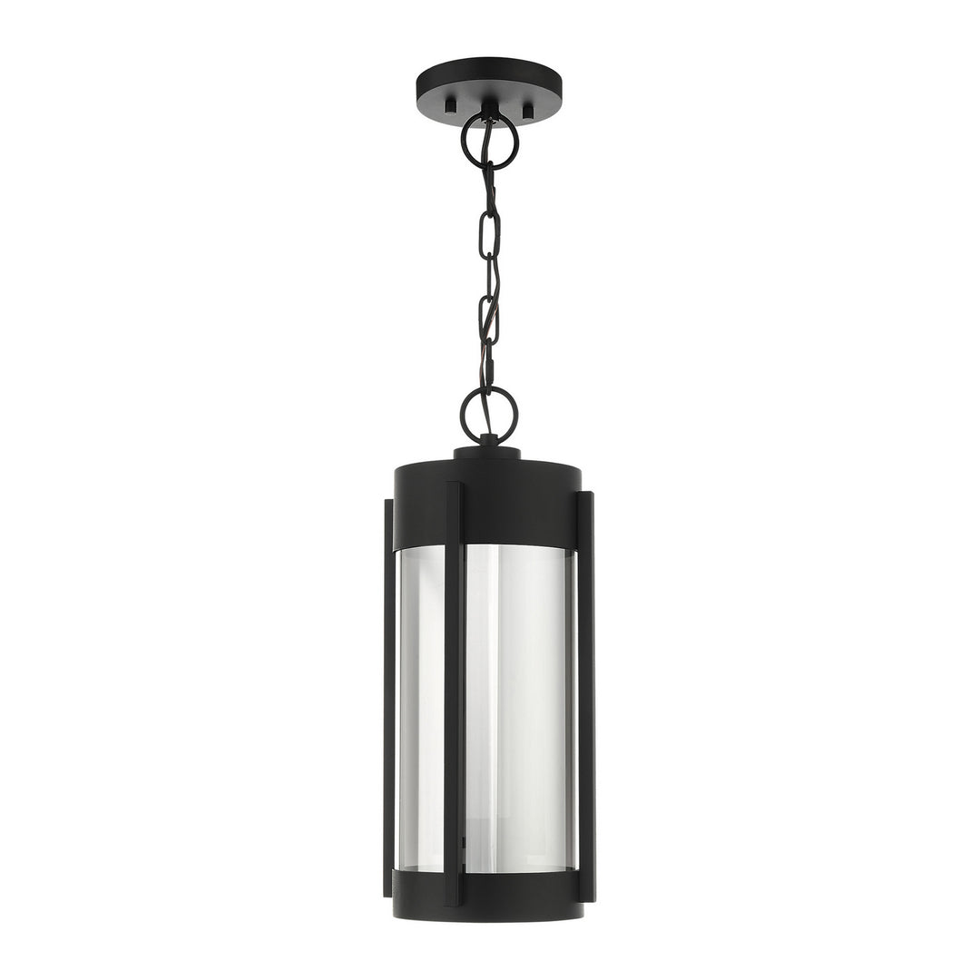 Livex Lighting 22385-04 Modern Sheridan Outdoor Black W/ Brushed Nickels