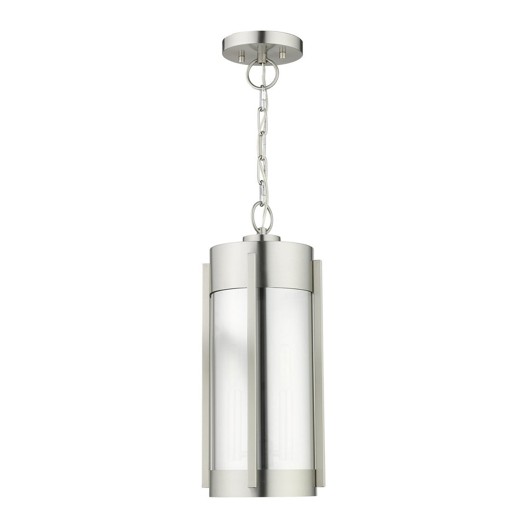 Livex Lighting 22385-91 Modern Sheridan Outdoor Brushed Nickel