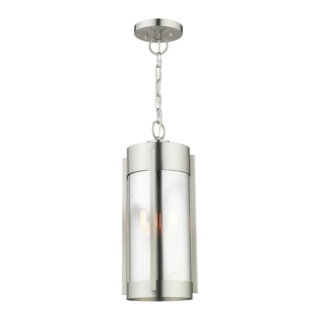 Livex Lighting 22385-91 Modern Sheridan Outdoor Brushed Nickel