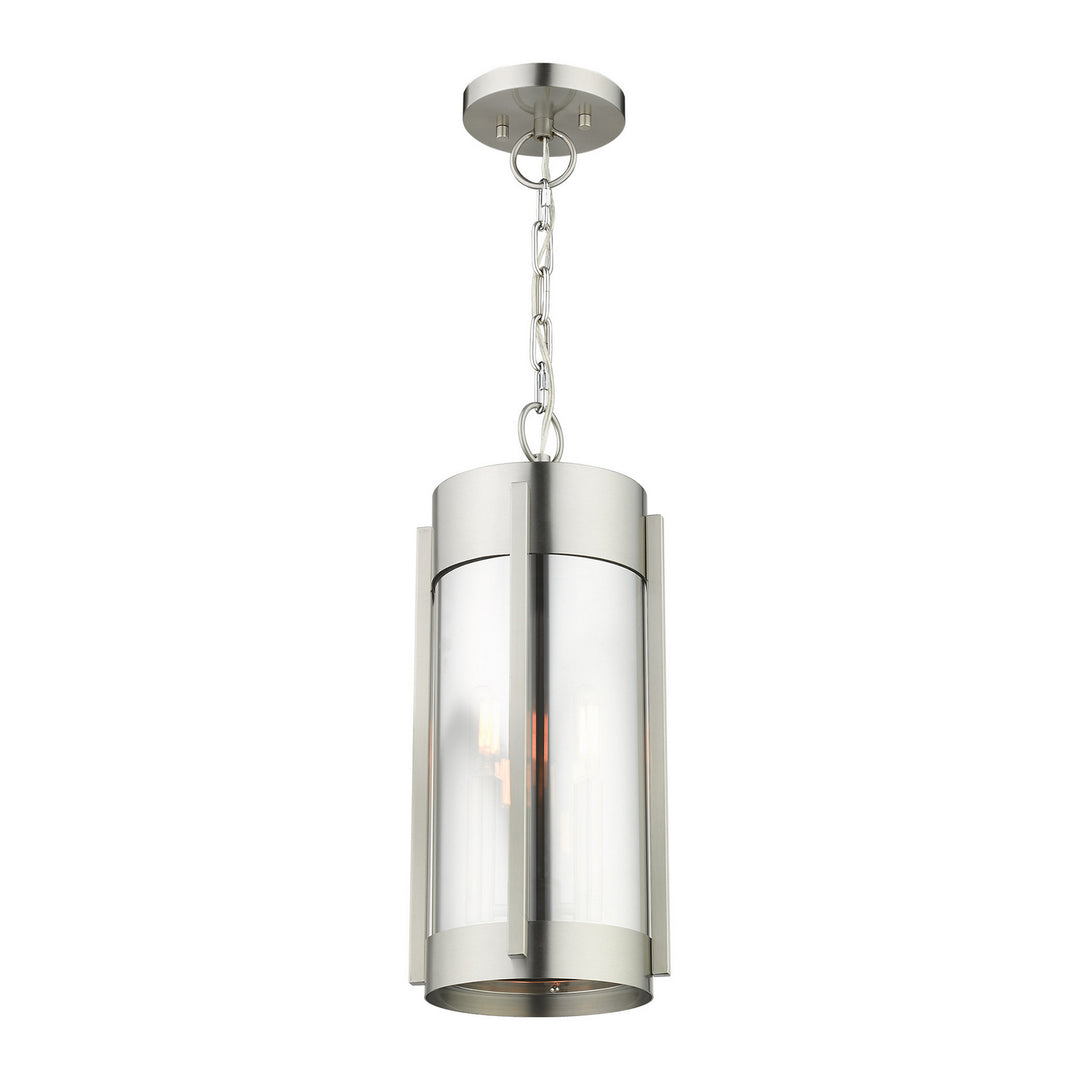 Livex Lighting 22385-91 Modern Sheridan Outdoor Brushed Nickel