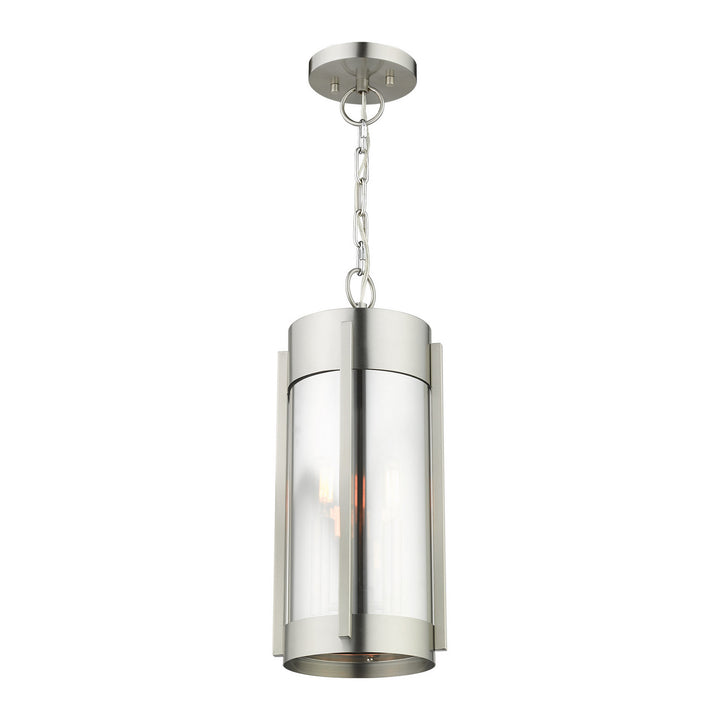 Livex Lighting 22385-91 Modern Sheridan Outdoor Brushed Nickel