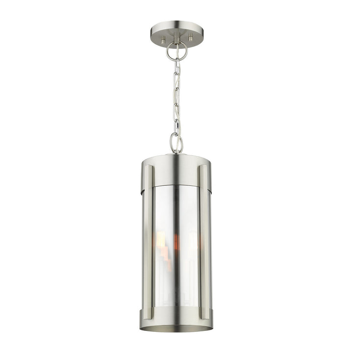 Livex Lighting 22385-91 Modern Sheridan Outdoor Brushed Nickel