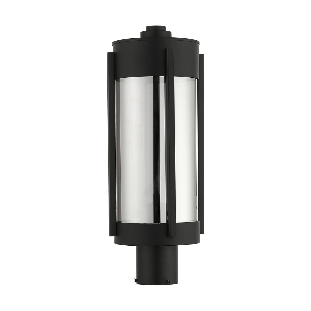 Livex Lighting 22386-04 Modern Sheridan Outdoor Black W/ Brushed Nickels