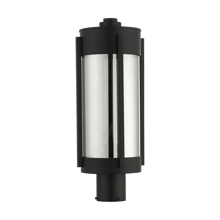 Livex Lighting 22386-04 Modern Sheridan Outdoor Black W/ Brushed Nickels
