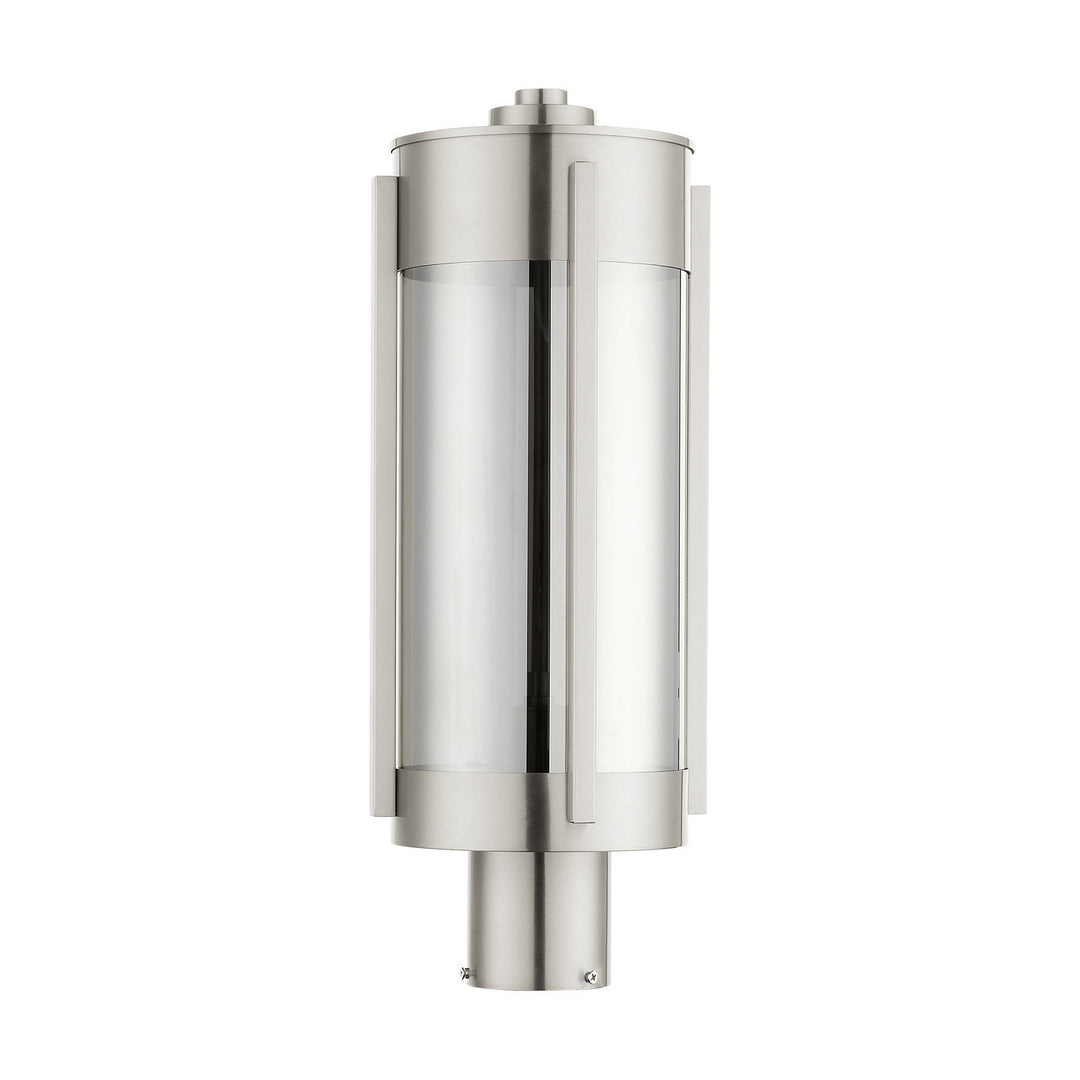 Livex Lighting 22386-91 Modern Sheridan Outdoor Brushed Nickel