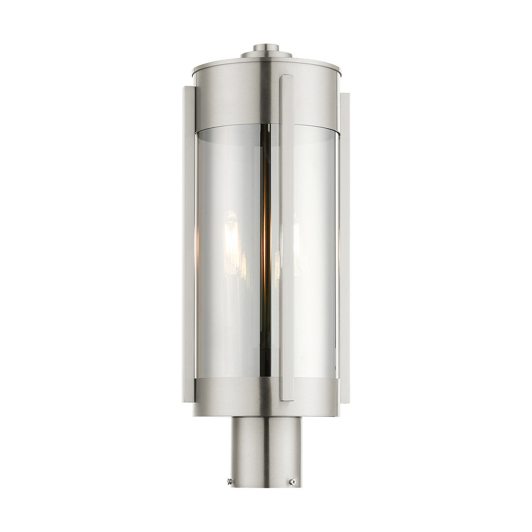 Livex Lighting 22386-91 Modern Sheridan Outdoor Brushed Nickel