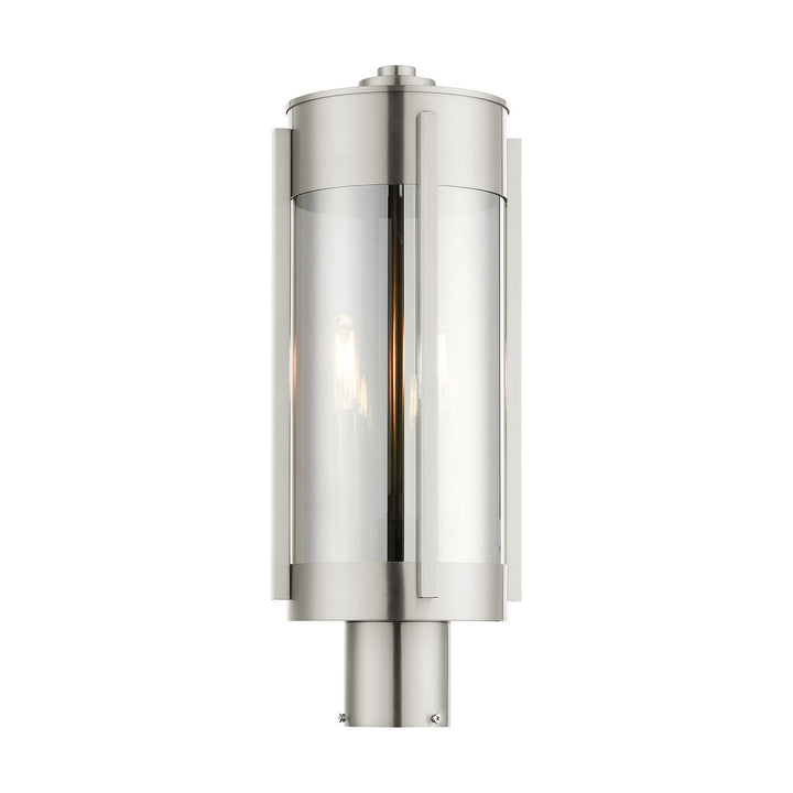 Livex Lighting 22386-91 Modern Sheridan Outdoor Brushed Nickel
