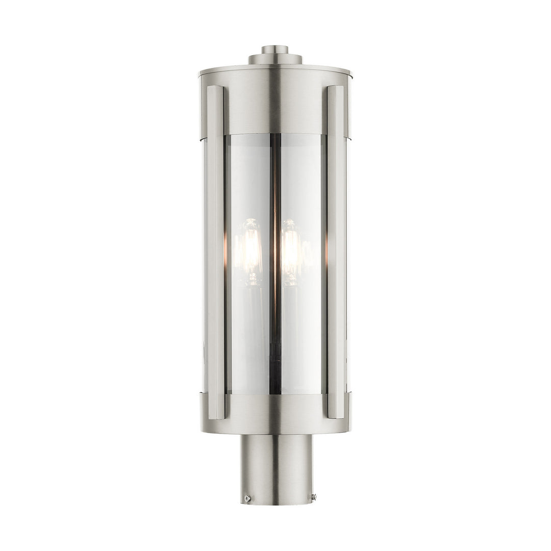 Livex Lighting 22386-91 Modern Sheridan Outdoor Brushed Nickel
