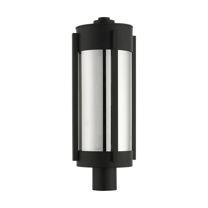 Livex Lighting 22387-04 Modern Sheridan Outdoor Black W/ Brushed Nickels