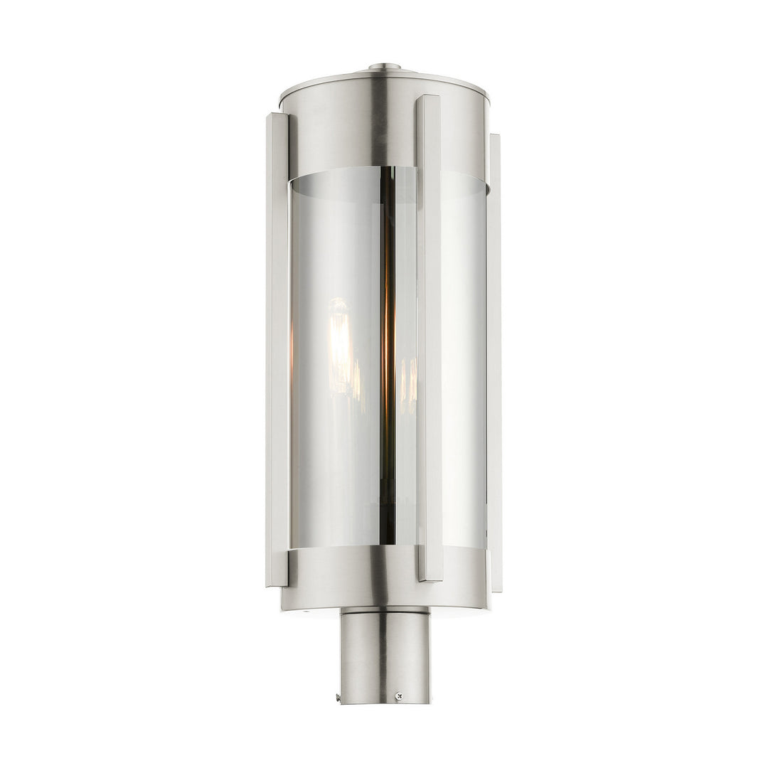 Livex Lighting 22387-91 Modern Sheridan Outdoor Brushed Nickel
