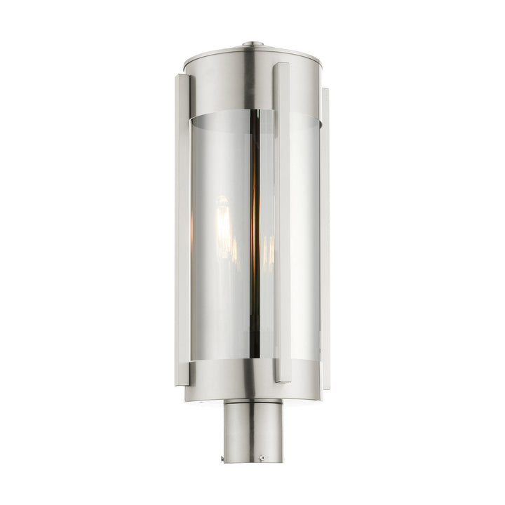 Livex Lighting 22387-91 Modern Sheridan Outdoor Brushed Nickel