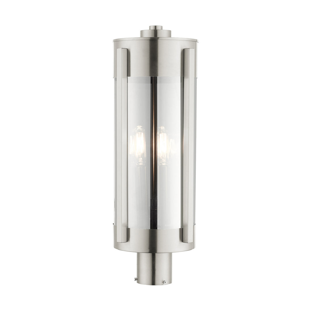 Livex Lighting 22387-91 Modern Sheridan Outdoor Brushed Nickel