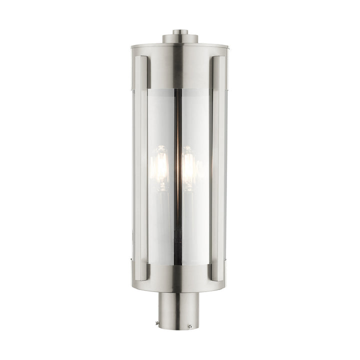 Livex Lighting 22387-91 Modern Sheridan Outdoor Brushed Nickel