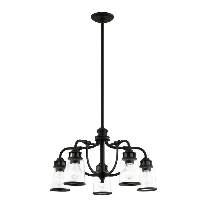 Livex Lawrenceville 40025-04 Chandelier Light - Black