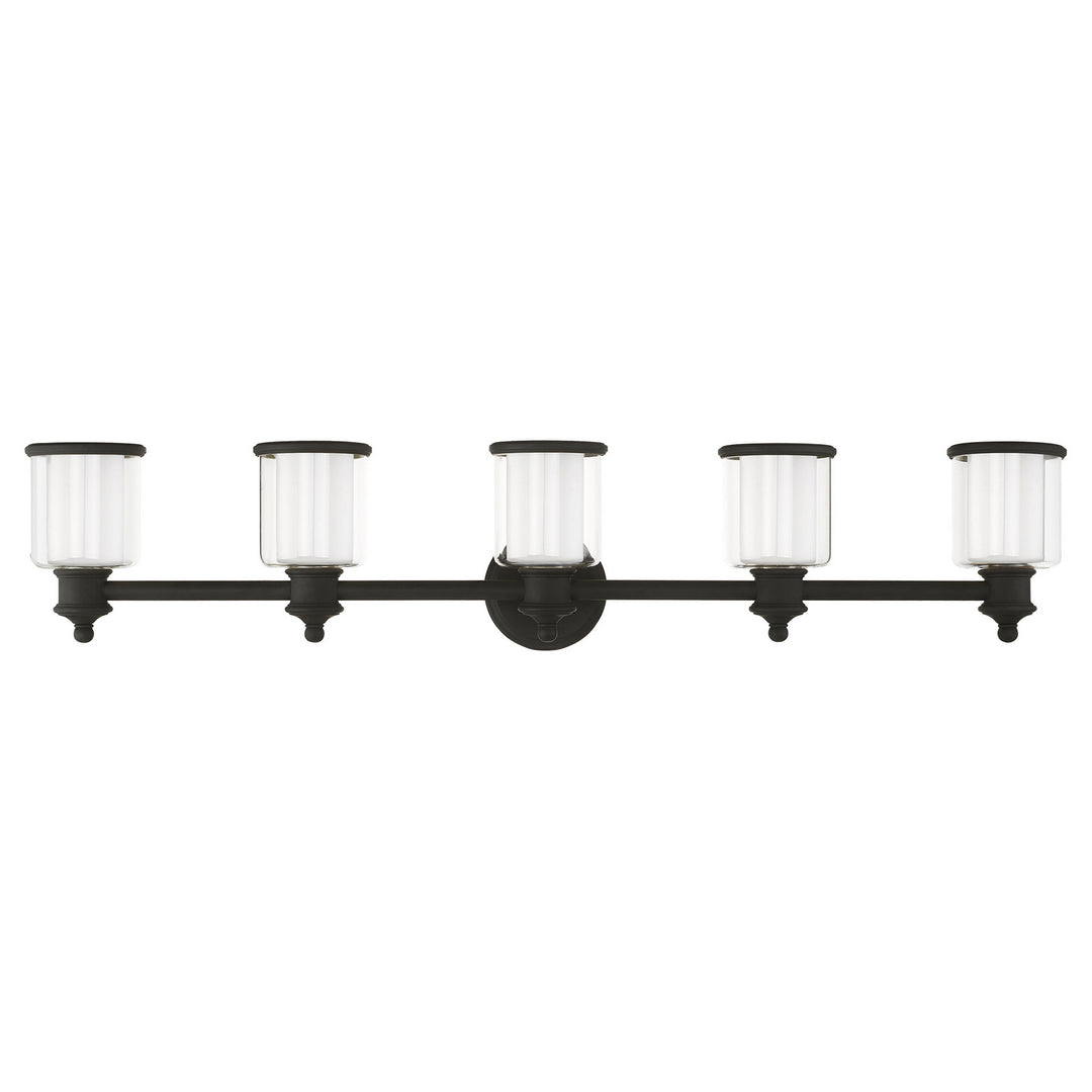 Livex Middlebush 40215-04 Bath Vanity Light 46 in. wide - Black