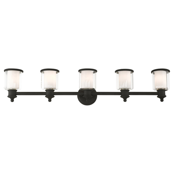 Livex Middlebush 40215-04 Bath Vanity Light 46 in. wide - Black