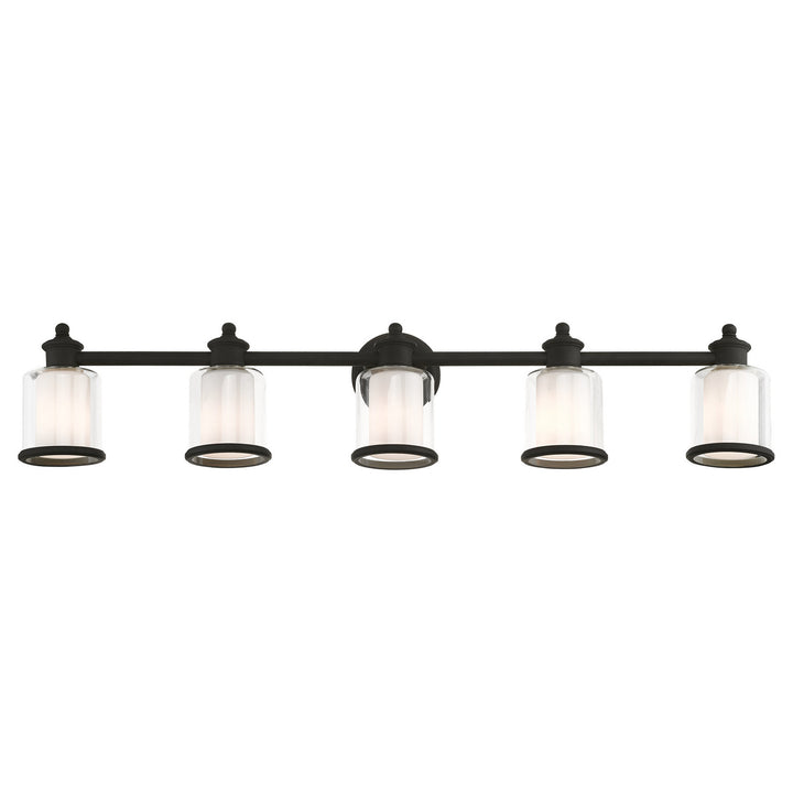 Livex Middlebush 40215-04 Bath Vanity Light 46 in. wide - Black