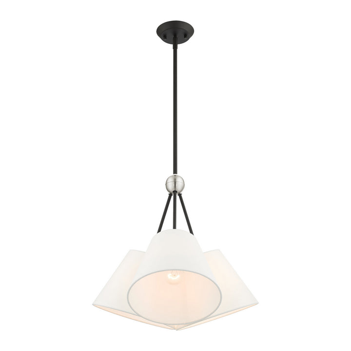 Livex Prato 40563-04 Chandelier Light - Black