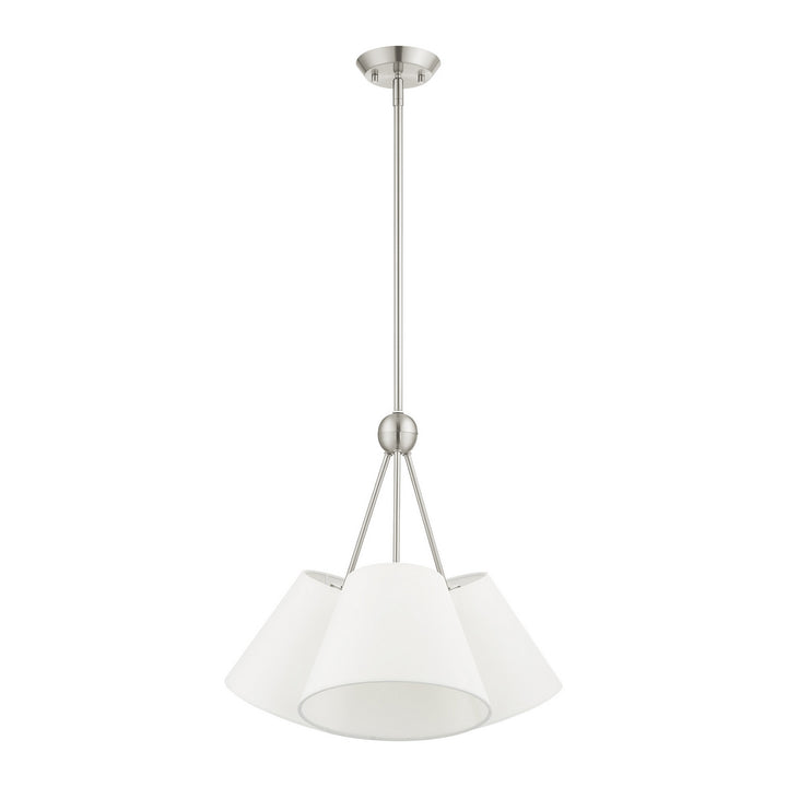 Livex Prato 40563-91 Chandelier Light - Brushed Nickel