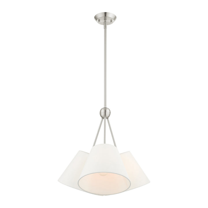 Livex Prato 40563-91 Chandelier Light - Brushed Nickel