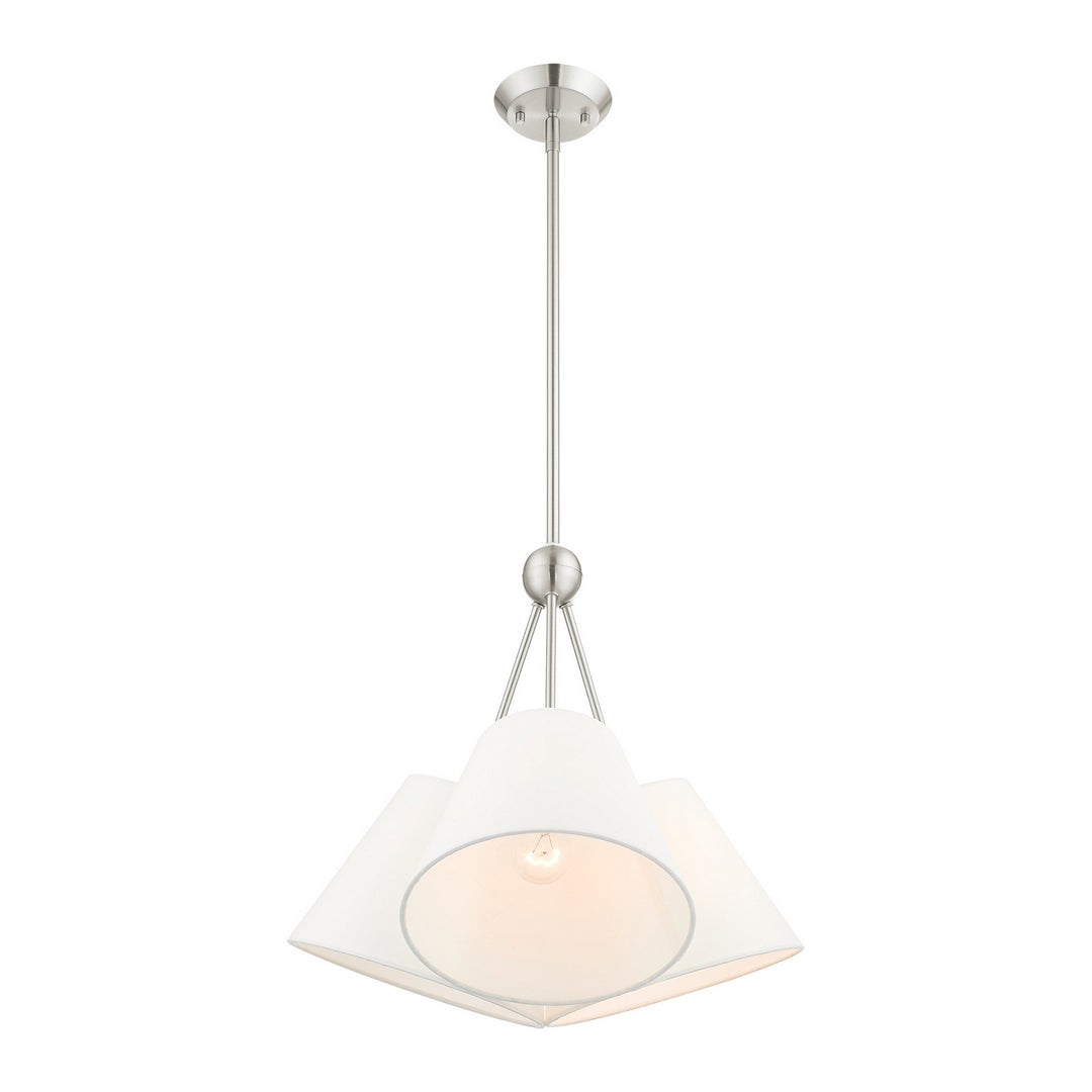 Livex Prato 40563-91 Chandelier Light - Brushed Nickel