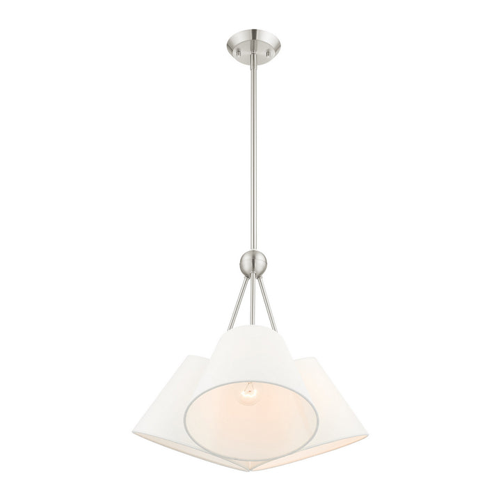 Livex Prato 40563-91 Chandelier Light - Brushed Nickel