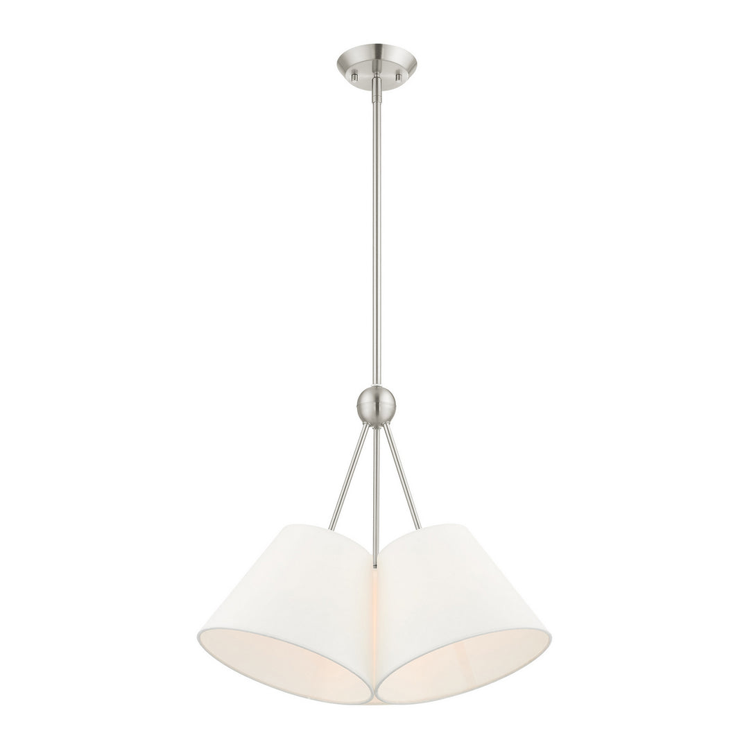 Livex Prato 40563-91 Chandelier Light - Brushed Nickel