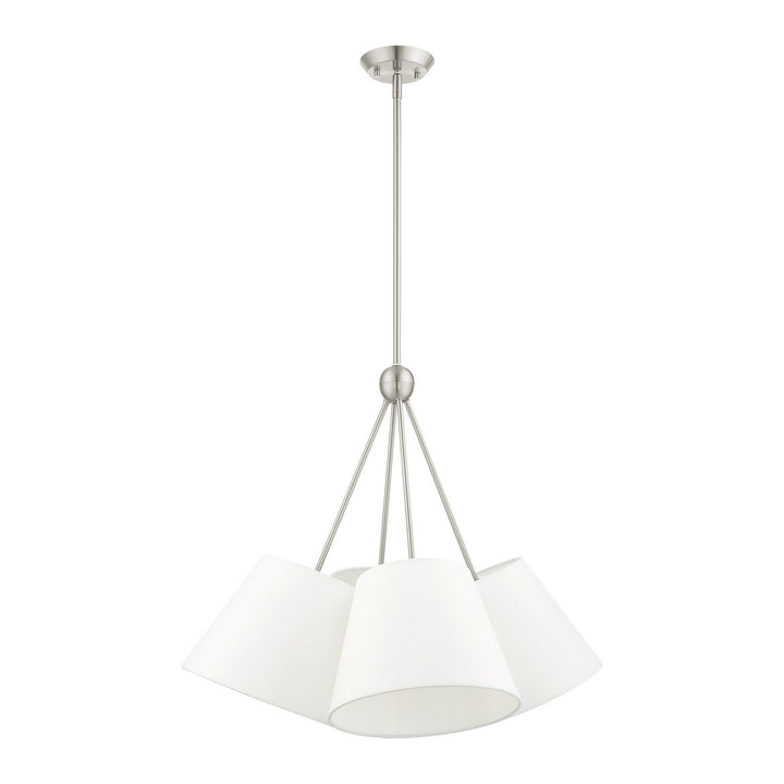 Livex Prato 40564-91 Chandelier Light - Brushed Nickel