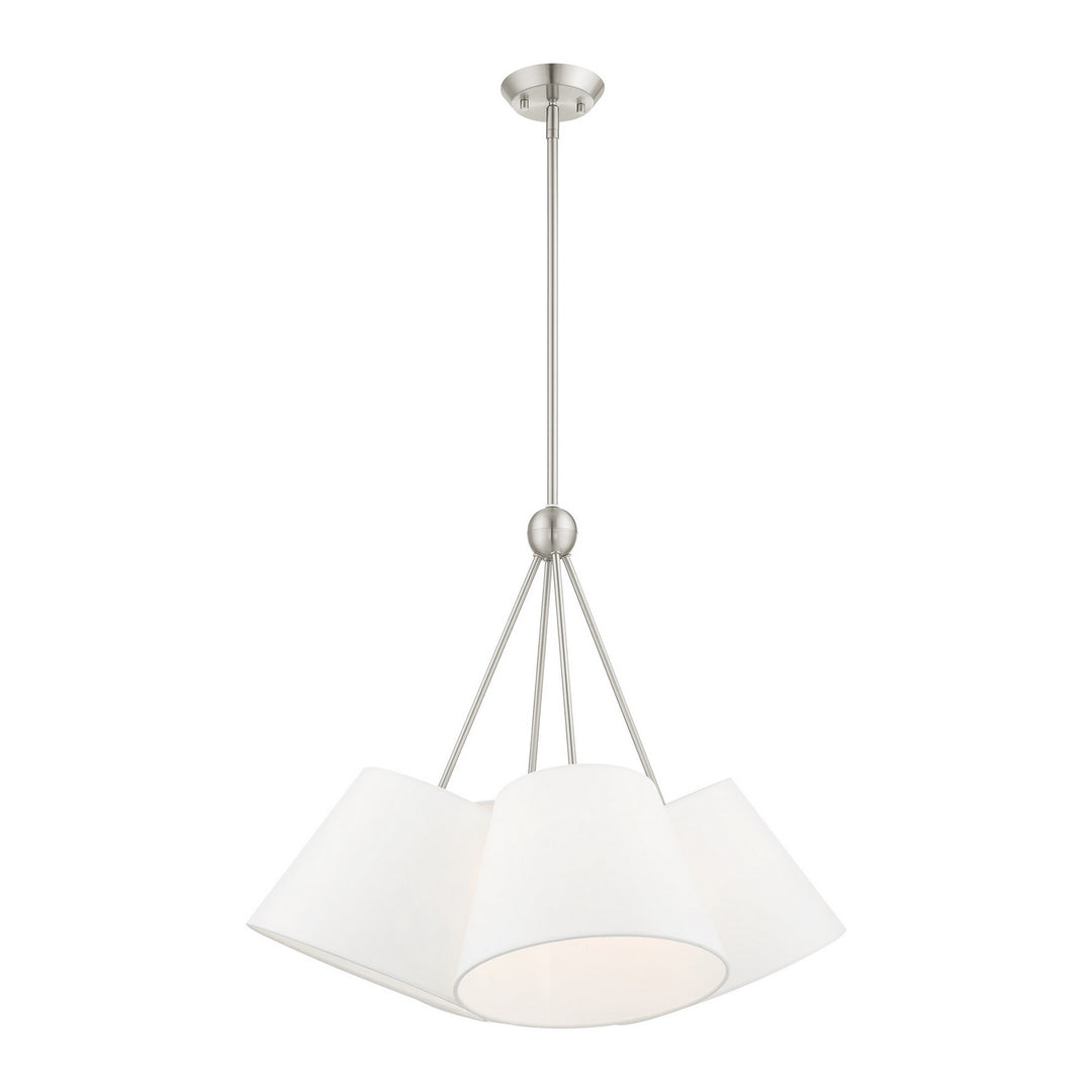 Livex Prato 40564-91 Chandelier Light - Brushed Nickel