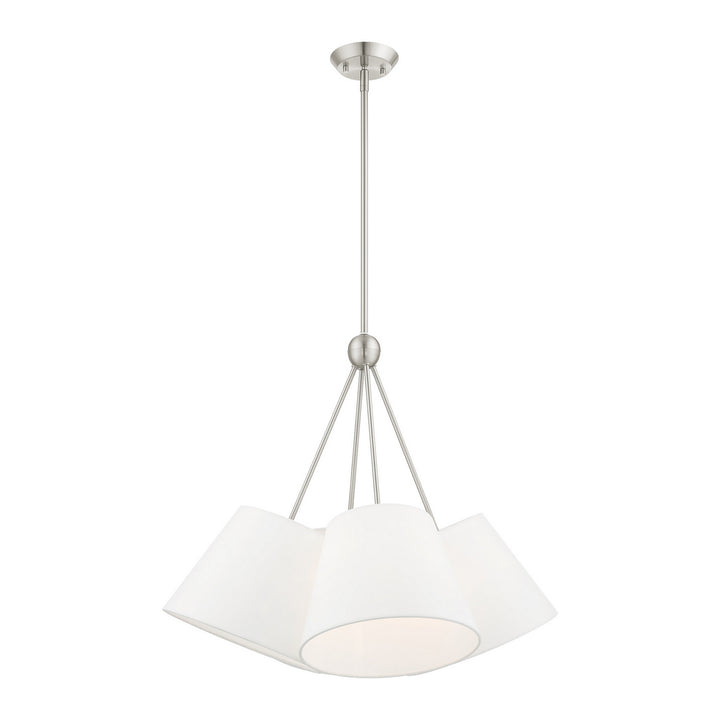 Livex Prato 40564-91 Chandelier Light - Brushed Nickel